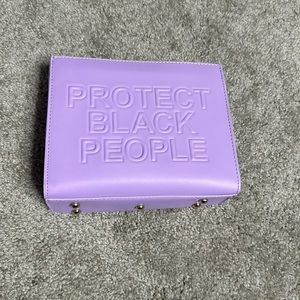 Protect Black People Faux Leather Purse